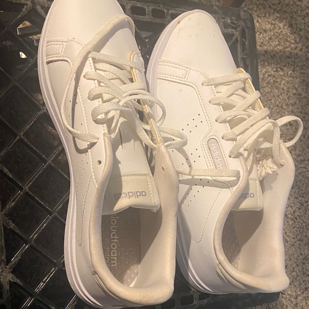 Adidas Women's White Cloudfoam Comfort Sneakers